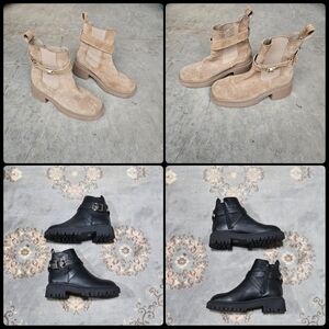 Steve Madden Gates + London Rebel Ankle Boots - Women sz EU 38  (US 7.5/UK 5)